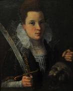 Lavinia Fontana Judith with the head of Holofernes. oil on canvas